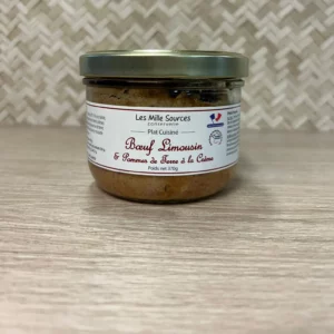 Bœuf Limousin pommes de terre à la crème 370gr en bocal