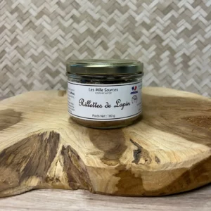 Rillettes Lapin 180 gr en bocal, recette artisanale de lapin fondant
