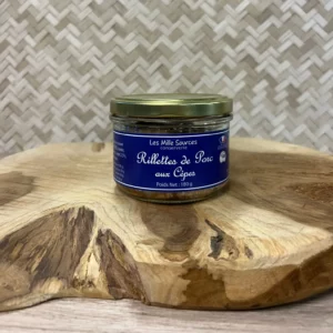 Rillettes Porc Cèpes 180 gr en bocal, recette artisanale aux cèpes