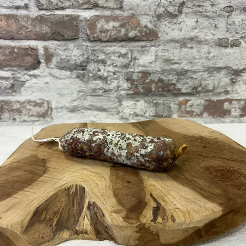 Saucisson nature 150 g en boyau naturel, séché dans les Monts du Lyonnais