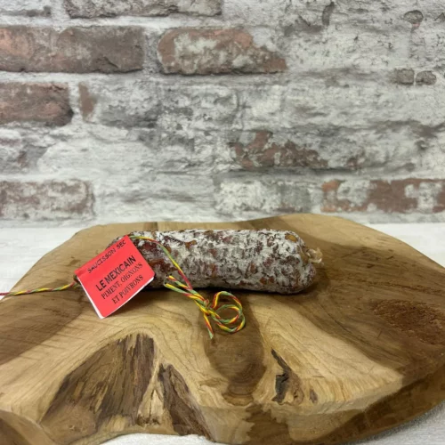 Saucisson mexicain 150 g, goût pimenté en boyau naturel