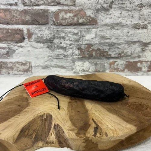 Saucisson Myrtille 150 g aux notes fruitées et boyau naturel