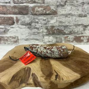 Saucisson Piment d’Espelette 150 g affiné naturellement avec boyau traditionnel