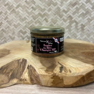 Terrine Bleu Auvergne AOP 180 gr, charcuterie artisanale au fromage Bleu d’Auvergne