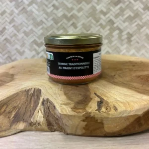 Terrine traditionnelle piment d’Espelette tranchée, saveurs authentiques