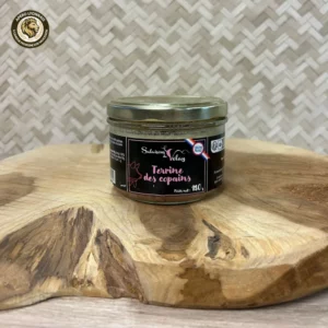Terrine au vin rouge St-Émilion 180 gr, spécialité de charcuterie française