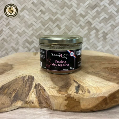 Terrine au vin rouge St-Émilion 180 gr, spécialité de charcuterie française