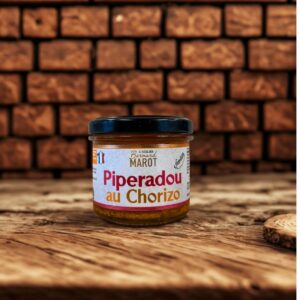 Tartinable Piperadou au chorizo, poivrons rouges et piment d’Espelette