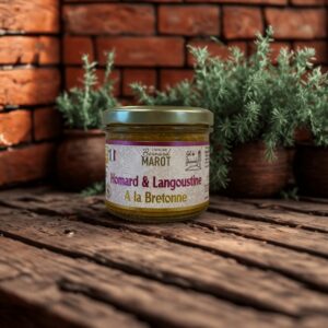 Tartinable homard langoustine à la Bretonne prêt à déguster.