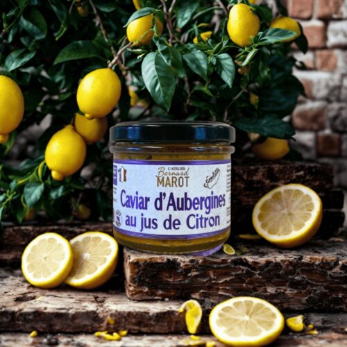 Caviar d’aubergines aux saveurs grillées, citron et piment d’Espelette
