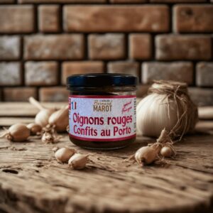 Confit d’oignons rouges au Porto, fondant et gourmand