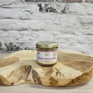 Tartinable homard langoustine à la Bretonne prêt à déguster.