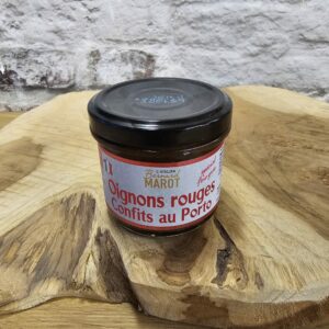 Confit d’oignons rouges au Porto, fondant et gourmand